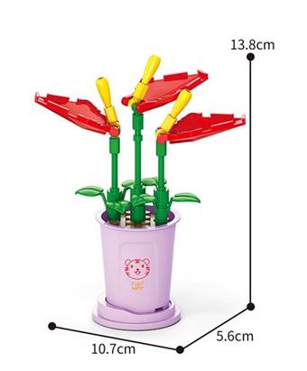 Fire Crane Flower 29PCS   ITEM NO.： W045788