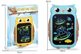 8.5-inch cartoon owl color screen LCD electronic writing board drawing board graffiti drawing board handwriting board (CR2025 power pack * 1)   ITEM NO.： W056487