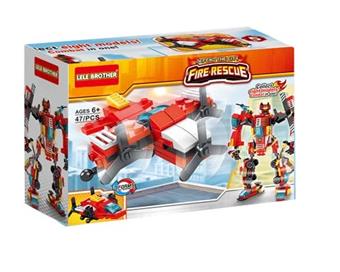 Firefighting Series - Hurricane Helicopter 47pcs   ITEM NO.： W046151