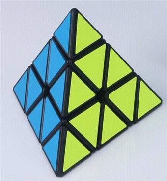 Third order solid color pyramid Rubik's Cube puzzle puzzle puzzle puzzle puzzle puzzle puzzle puzzle toy for stress relief and release finger game   ITEM NO.： W042926