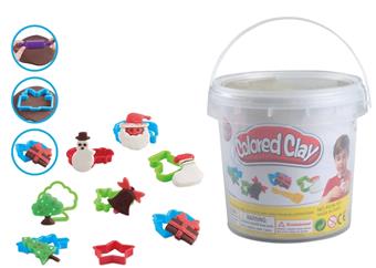 Christmas with 12 color mud   ITEM NO.： W053346
