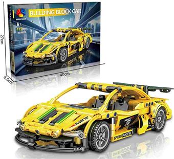 AB Original Package DIY Puzzle Assembly Building Blocks Particle New Technology Power Vehicle (472PCS)   ITEM NO.： W046319