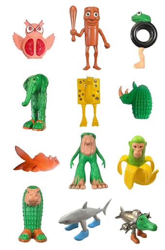 Shanhaijing wooden stick figurine 16 pieces blind box display box+card   ITEM NO.： W055648