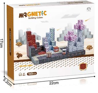 Rock Theme 2CM Magnetic Block 160P   ITEM NO.： W046789