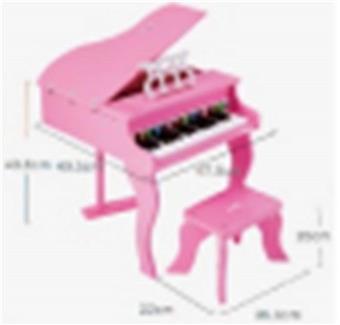 Beautiful grand piano (pink)   ITEM NO.： W043662