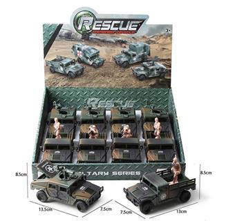 Inertial Hummer military vehicle (8 units, 2 mixed models)   ITEM NO.： W041755