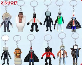 Toilet game+keychain surprise ball 12 display box   ITEM NO.： W048937