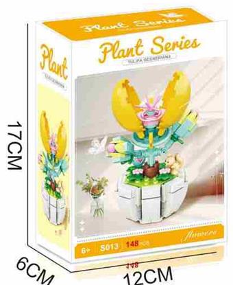 Building block tulip 148PCS - Flower series   ITEM NO.： W059986