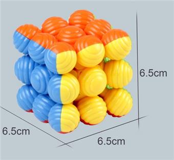 (GCC) Third order spherical solid color ball Rubik's Cube (three mixed versions)   ITEM NO.： W042954