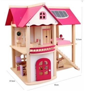 Pink Princess House Wooden Villa   ITEM NO.： W044208