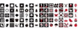 Black, white, and red cards   ITEM NO.： W044224