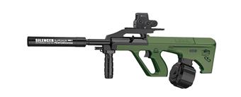 AUG Water Bullet Gun 7.4V Hand Automatic (High spec - Green)   ITEM NO.： W066578