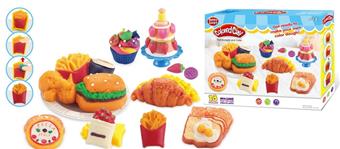 Burger Egg Tart Cake Series Clay   ITEM NO.： W053144