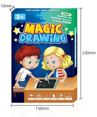 Blue 8.5-inch white surface sticker monochrome screen LCD writing board drawing board with screen lock   ITEM NO.： W056472
