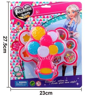 Factory version balloon with two-layer bead and cosmetics   ITEM NO.： W058572