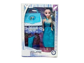11.5-inch live action hand Frozen Barbie with handbag and hanging accessories   ITEM NO.： W055525