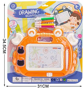 Crab colored writing board+Underwater World/TuTu Le card   ITEM NO.： W056121