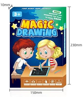 Pink 8.5-inch white sticker color screen LCD writing board drawing board with screen lock   ITEM NO.： W056451