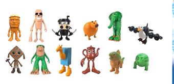 Shanhaijing wooden stick figurine 20 large boards   ITEM NO.： W055623