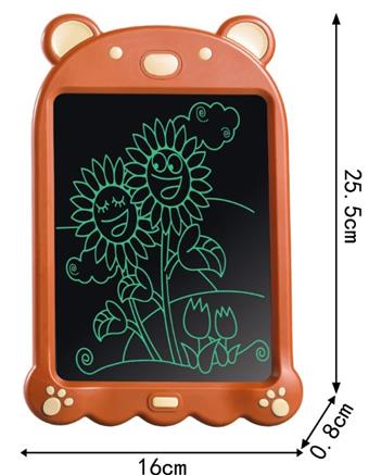 LCD writing board monochrome bear 8.5-inch (with battery and screwdriver included)   ITEM NO.： W056595