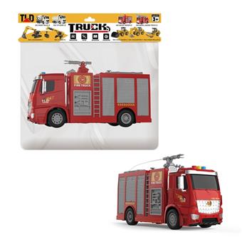 Inertial sprinkler fire truck - water tank truck (with lighting and sound)   ITEM NO.： W047434