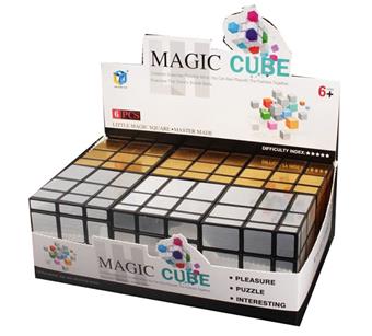 (GCC) Third Order Mirror Magic Cube (Gold and Silver Mixed) Mirror Alien Third Order Magic Cube Puzzle Decompression Tool 3rd Order Gold and Silver Magic Cube   ITEM NO.： W042764