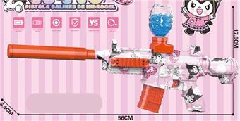 Pink Kuromi M416 Electric Water Bullet Gun 7.4V with Fuel Spray   ITEM NO.： W066268