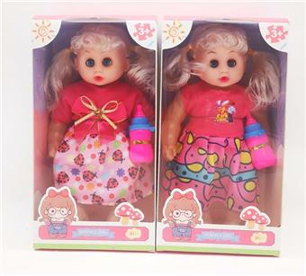 12 inch empty body with music IC, bent leg doll with bottle, 2 mixed styles   ITEM NO.： W062961