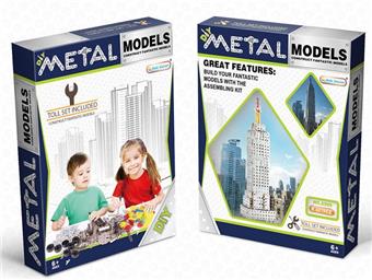 Metal assembled Empire State Building 607PCS   ITEM NO.： W042286