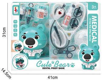Playing house, medical equipment, dentist, little bear   ITEM NO.： W048804