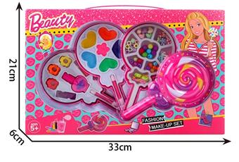 Fashion Barbie lollipop with three layers of beads and cosmetics   ITEM NO.： W058146