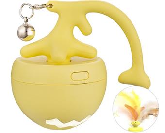 Pet Toy Teasing Cat Ball Cat Toy Fish Bone Rolling Ball Upgraded Version (+Feather)   ITEM NO.： W062448