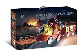Electric Train Track Building Blocks - Rapid Rescue Team 272PCS   ITEM NO.： W047458