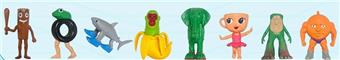 Shanhaijing wooden stick figurine 8 pieces card set   ITEM NO.： W055595