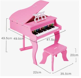Beautiful grand piano (pink)   ITEM NO.： W043398
