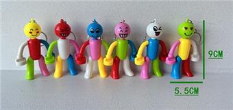 Colorful Little Superman keychain, mixed with 6 colors   ITEM NO.： W048736
