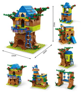 Tree house 1000pcs building blocks   ITEM NO.： W046025