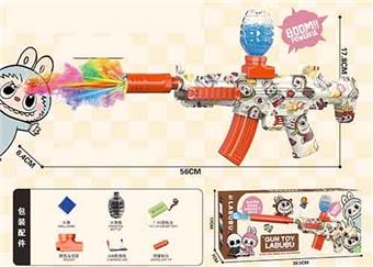 Labubu MP5 electric water bullet gun 7.4V (with colorful smoke flashing and noise reduction)   ITEM NO.： W066495