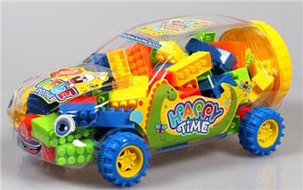 Multi colored mixed weighing of puzzle building blocks for off-road vehicles weighing 350 grams (approximately 100-110 pieces)   ITEM NO.： W046258
