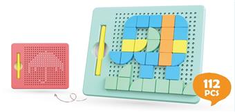 380 steel ball magnetic drawing board+building block splicing   ITEM NO.： W046594