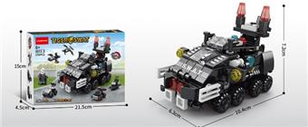Special police armored vehicle six in one 138PCS   ITEM NO.： W045168