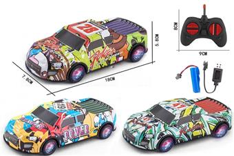 27 frequency 1:24 four-way racing alloy remote control car with lights   ITEM NO.： W060805