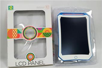 LCD writing board color 10 inches (with vacuum sealed delivery battery, screwdriver, and pen)   ITEM NO.： W056574