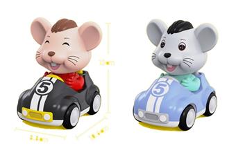 Four wheel mouse pressure car (10pcs)   ITEM NO.： W042167