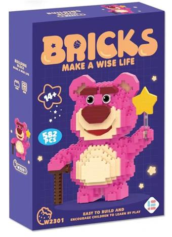 Star Strawberry Bear 582PCS (low-priced impulse version)   ITEM NO.： W044586