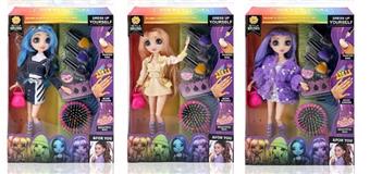 12 inch Rainbow Girl Makeup (6 Mixed Styles)   ITEM NO.： W058940