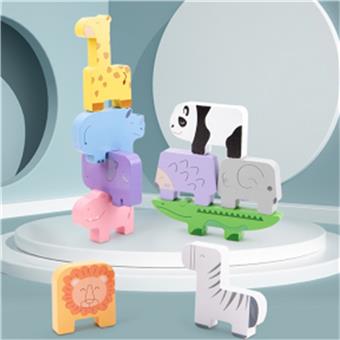 10 animals stacked high   ITEM NO.： W043840