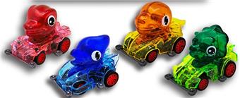 Transparent dinosaur powered scooter   ITEM NO.： W047525