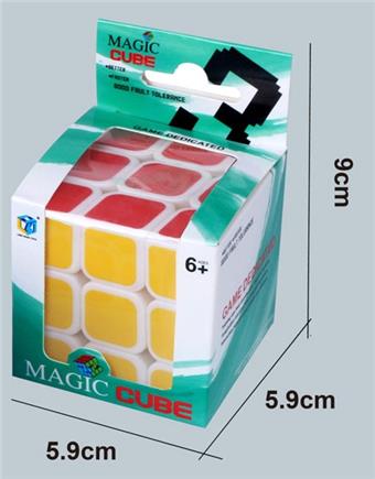 5.7cm white rounded corner heat transfer printing cube   ITEM NO.： W042938