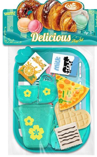 PVC card head bag tableware kitchen play house (can be mixed color and style)   ITEM NO.： W055412